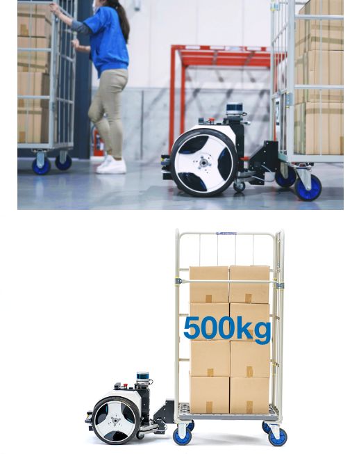 最高7.2km/hのスピード搬送